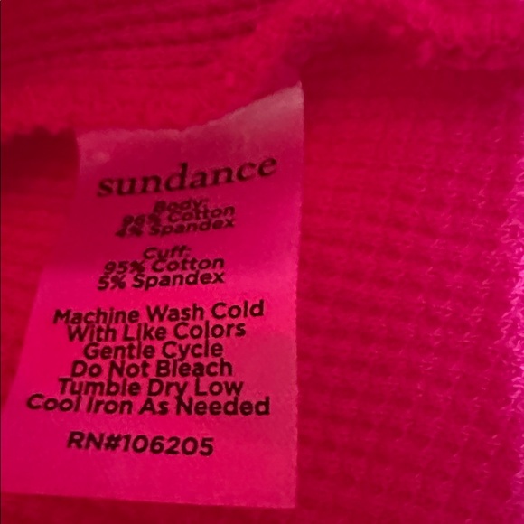 EUC Sundance Button Detail Fuchsia Knit Top - Picture 4 of 4